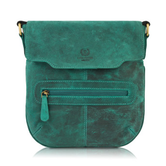 TOREBKA DAMSKA NA RAMIĘ, LISTONOSZKA SKÓRZANA PAOLO PERUZZI T-61-GR