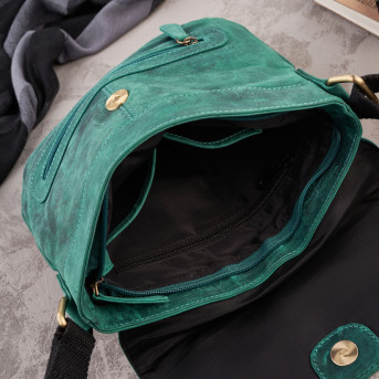 TOREBKA DAMSKA NA RAMIĘ, LISTONOSZKA SKÓRZANA PAOLO PERUZZI T-61-GR