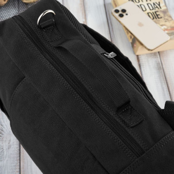 PLECAK MĘSKI CZARNY NA LAPTOPA, MIESZCZĄCY FORMAT A4 PAOLO PERUZZI T-93-BL