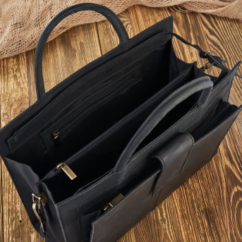 TOREBKA DAMSKA SKÓRZANA, AKTÓWKA DO RĘKI I NA RAMIĘ PAOLO PERUZZI T-94-HBL