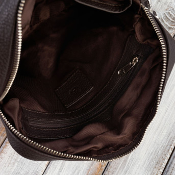 Listonoszka brązowa torba na ramię dla mężczyzny ze skóry naturalnej