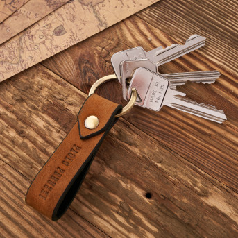 Brelok do kluczy skóra naturalna retro pomarańczowy Paolo Peruzzi T-87-HOR