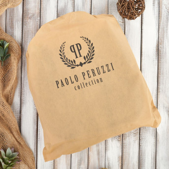 Torebka damska na ramię skórzana czarna półokrągła Paolo Peruzzi