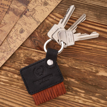 BRELOK DO KLUCZY BRĄZOWY SKÓRA NATURALNA  PAOLO PERUZZI T-88 BL/BR