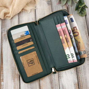 DAMSKI PORTFEL ZE SKÓRY NATURALNEJ KOPERTÓWKA PAOLO PERUZZI AV-05-GR