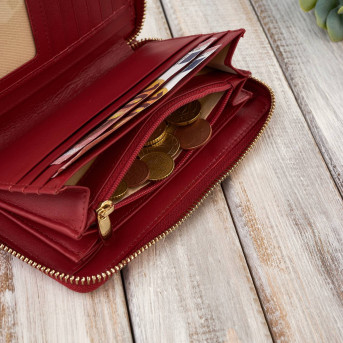 DAMSKI PORTFEL ZE SKÓRY NATURALNEJ KOPERTÓWKA PAOLO PERUZZI AV-05-GR