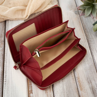 DAMSKI PORTFEL ZE SKÓRY NATURALNEJ KOPERTÓWKA PAOLO PERUZZI AV-05-GR