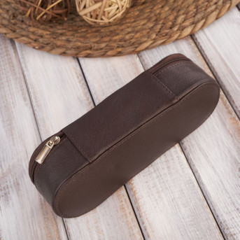 WIELOFUNKCYJNY ORGANIZER SKÓRZANY DAMSKI BRĄZOWY PAOLO PERUZZI T-82-BR