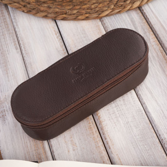 WIELOFUNKCYJNY ORGANIZER SKÓRZANY DAMSKI BRĄZOWY PAOLO PERUZZI T-82-BR