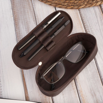 WIELOFUNKCYJNY ORGANIZER SKÓRZANY DAMSKI BRĄZOWY PAOLO PERUZZI T-82-BR