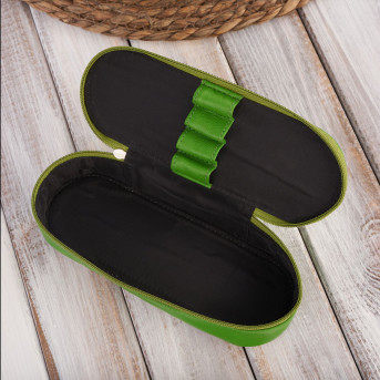 SKÓRZANE ETUI NA OKULARY PIÓRNIK ZIELONY PAOLO PERUZZI T-82-GR