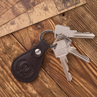 BRELOK DO KLUCZY SKÓRZANY BRĄZOWY PAOLO PERUZZI T-85-BR