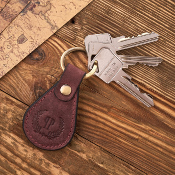 BRELOK DO KLUCZY SKÓRZANY CZARNY VINTAGE PAOLO PERUZZI T-85-HBL