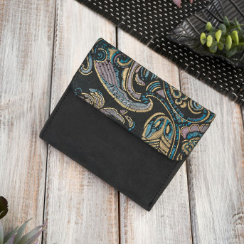 Portfel damski skórzany mały czarny RFID Paolo Peruzzi T-11-G