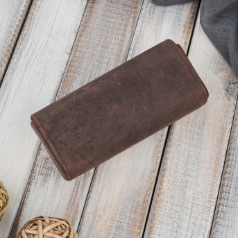 Etui na okulary skórzane sztywne Paolo Peruzzi piórnik na magnes