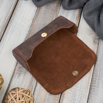 Etui na okulary skórzane sztywne Paolo Peruzzi piórnik na magnes