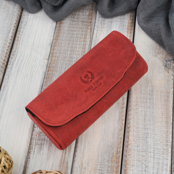 Etui na okulary skórzane sztywne Paolo Peruzzi piórnik na magnes