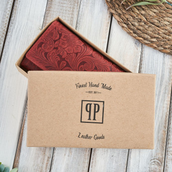 Portfel damski skórzany w kwiaty vintage RFID Paolo Peruzzi T-25-RD