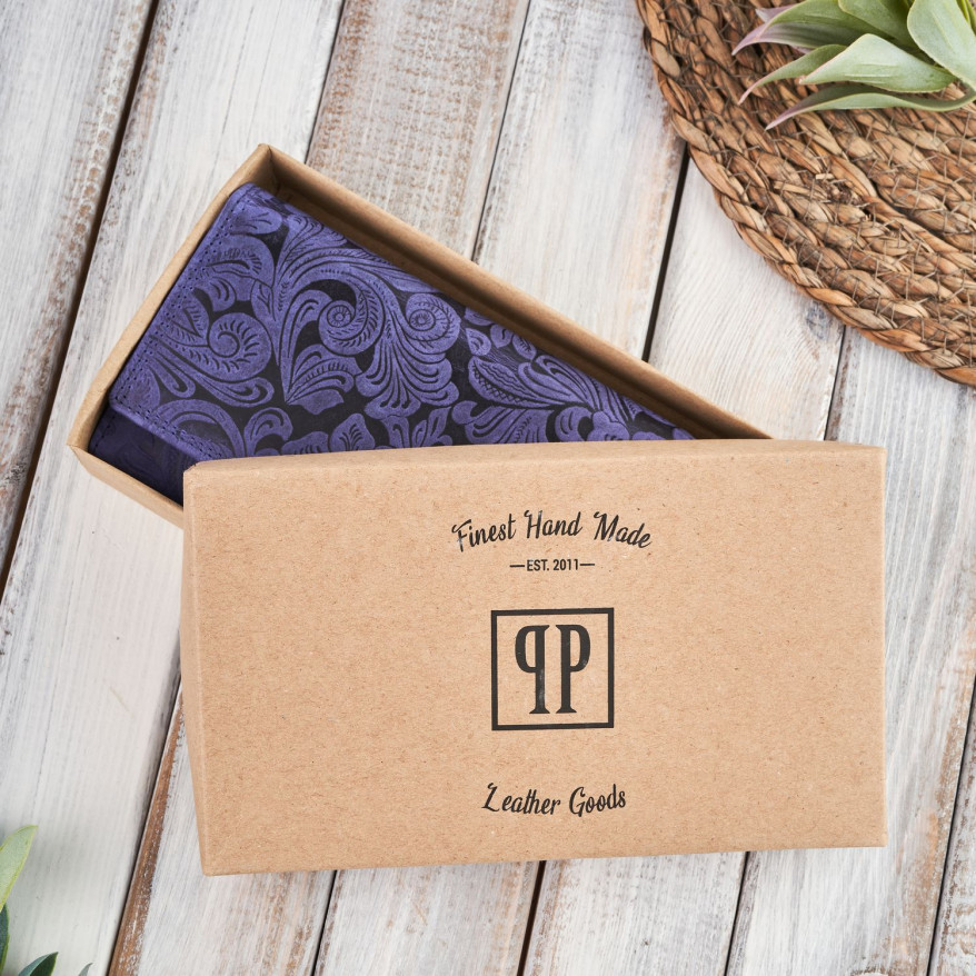 Portfel damski skórzany w kwiaty vintage RFID Paolo Peruzzi T-25-DB