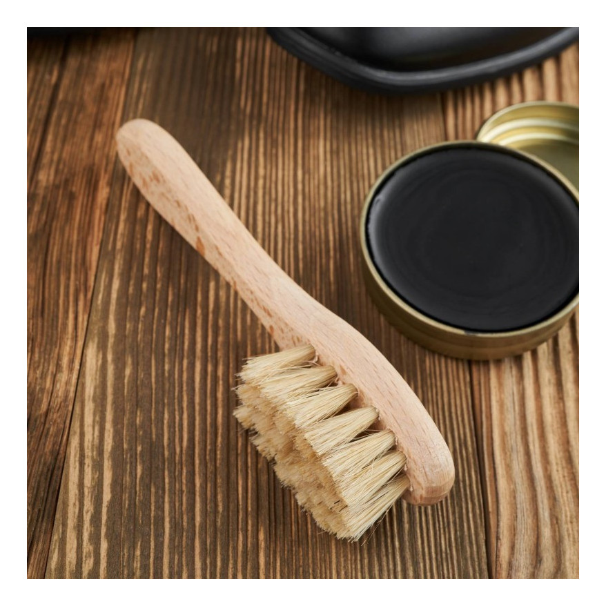 Szczotka do butów mazak drewniana końskie włosie Paolo Peruzzi W-11-MN