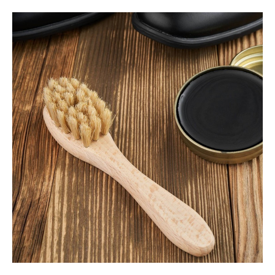 Szczotka do butów mazak drewniana końskie włosie Paolo Peruzzi W-11-MN