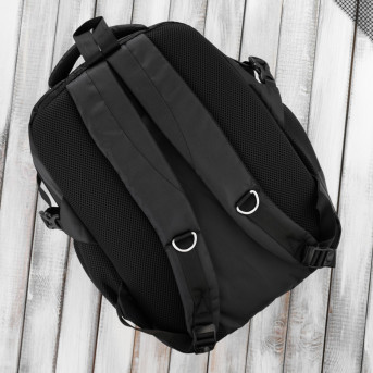 PLECAK MĘSKI WODOODPORNY CZARNY POJEMNY DO PRACY PAOLO PERUZZI T-103-BL