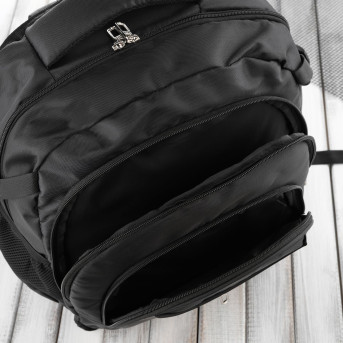 PLECAK MĘSKI WODOODPORNY CZARNY POJEMNY DO PRACY PAOLO PERUZZI T-103-BL