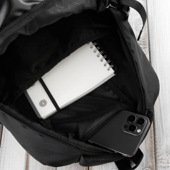 PLECAK MĘSKI WODOODPORNY CZARNY POJEMNY DO PRACY PAOLO PERUZZI T-103-BL