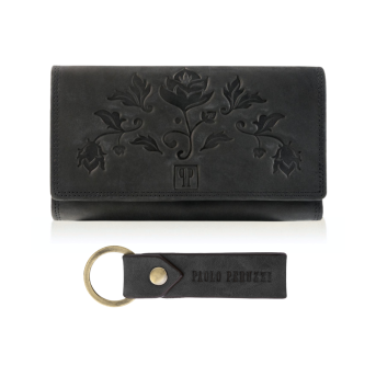 Czarny portfel damski...