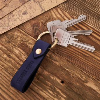 ZESTAW PREZENTOWY DLA KOBIET ZUP-95-DB SKÓRZANY PORTFEL T-05-DB I BRELOCZEK VINTAGE T-87-HDB