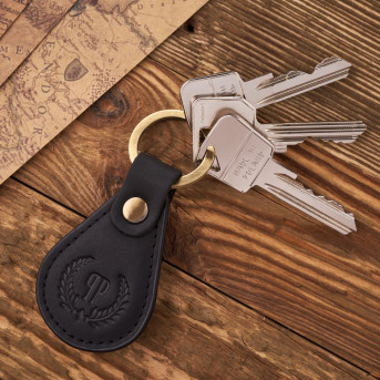 ZESTAW PREZENTOWY ZUP-96-BL SKÓRZANY PORTFEL DAMSKI T-05-BL I BRELOK T-85-HBL