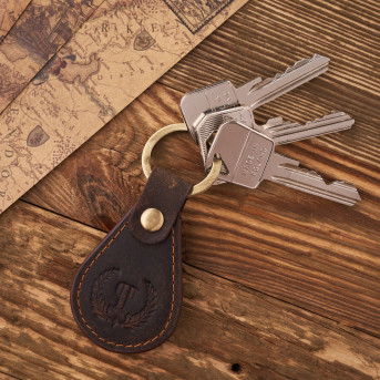 ZESTAW PREZENTOWY ZUP-96-BR SKÓRZANY PORTFEL DAMSKI T-05-BR I BRELOK T-85-HBR