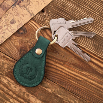 ZESTAW PREZENTOWY ZUP-96-GR SKÓRZANY PORTFEL DAMSKI T-05-GR I BRELOK T-85-HGR