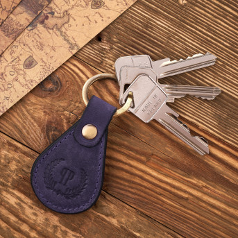 ZESTAW PREZENTOWY ZUP-96-DB SKÓRZANY PORTFEL DAMSKI T-05-DB I BRELOK T-85-DB