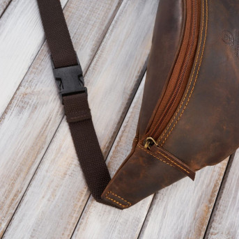 ZESTAW PREZENTOWY ZUP-98-HBR LISTONOSZKA MĘSKA BRĄZOWA T-91-HBR I SASZETKA T-89-HBR PAOLO PERUZZI