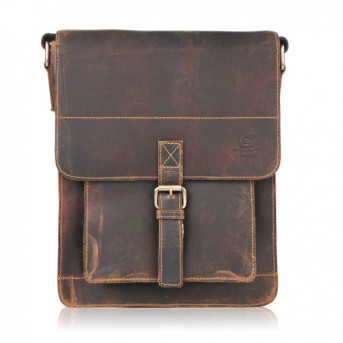 ZESTAW PREZENTOWY ZUP-98-HBR LISTONOSZKA MĘSKA BRĄZOWA T-91-HBR I SASZETKA T-89-HBR PAOLO PERUZZI