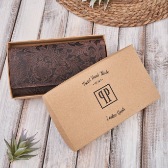 PORTFEL SKÓRZANY DAMSKI W KWIATY VINTAGE RFID PAOLO PERUZZI T-25-BR