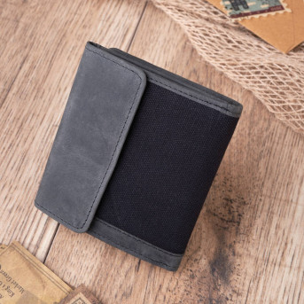 Zestaw prezentowy dla niego: TORBA NA RAMIĘ I PORTFEL SKÓRZANY VINTAGE ZUP-19-BL