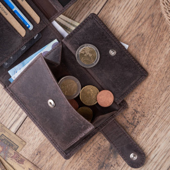 Zestaw męski Paolo Peruzzi skórzany portfel i torba ZUP-07-BR