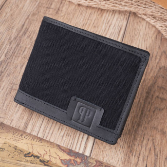 Zestaw męski Paolo Peruzzi skórzany portfel i torba ZUP-08-BL