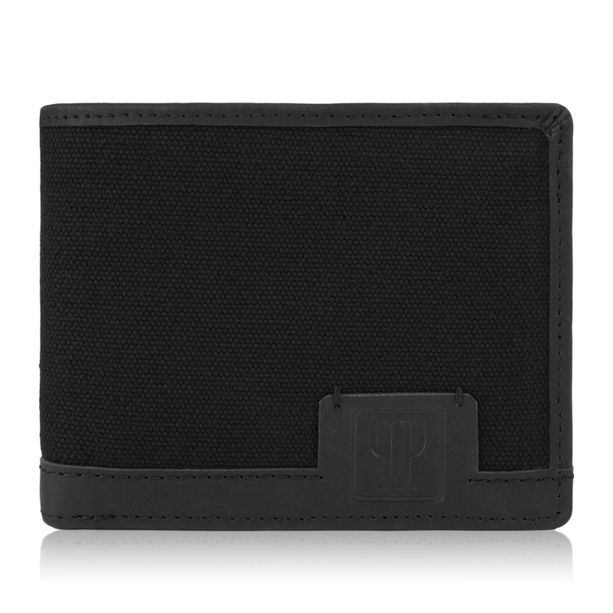 Zestaw męski Paolo Peruzzi skórzany portfel i torba ZUP-08-BL