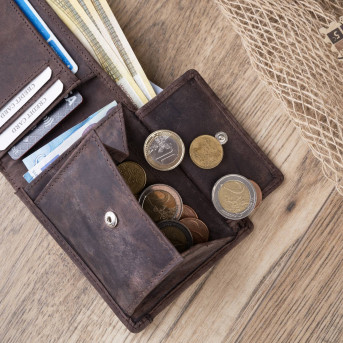 Zestaw męski Paolo Peruzzi skórzany portfel i torba ZUP-08-BR