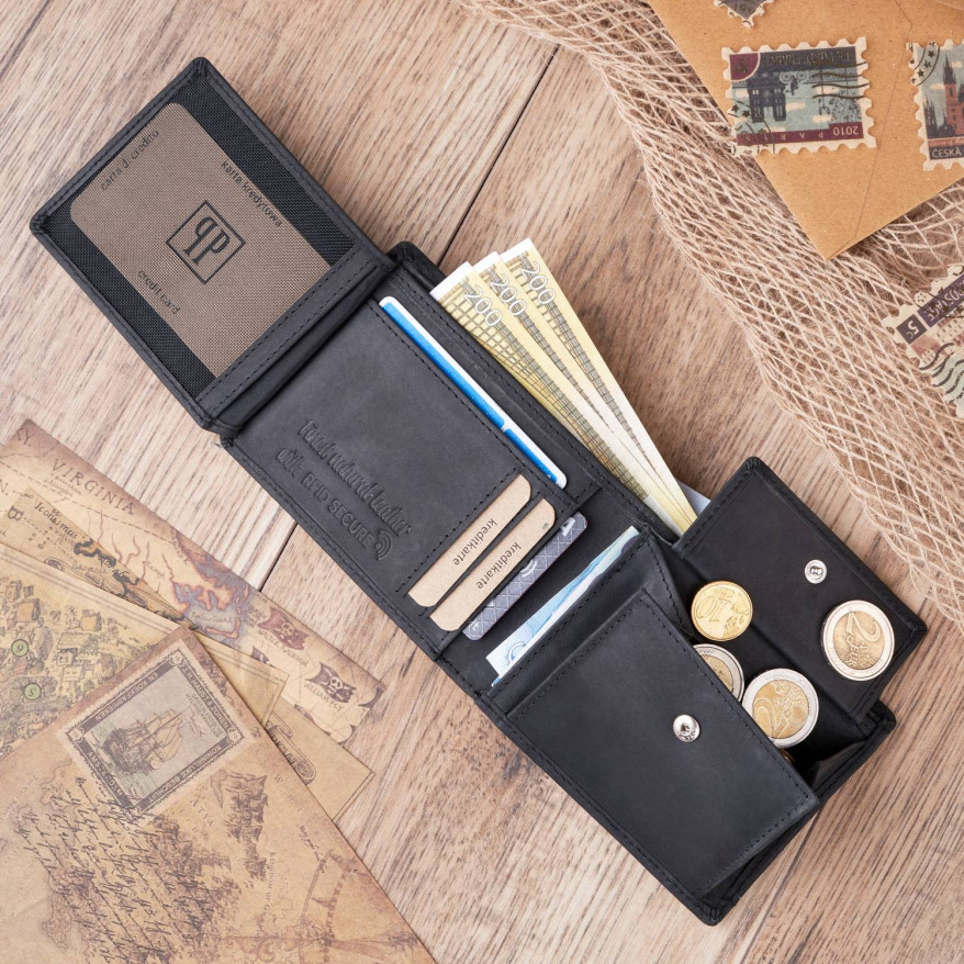 ZESTAW UPOMINKOWY DLA NIEGO TORBA I PORTFEL NA MĘŻCZYZNY ZUP-17-BL