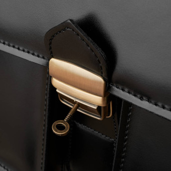 Modna teczka męska Paolo Peruzzi ze skóry N02 czarna