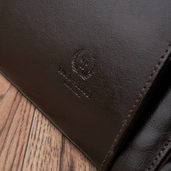 Pojemna skórzana torebka damska biznesowa na ramię i do ręki