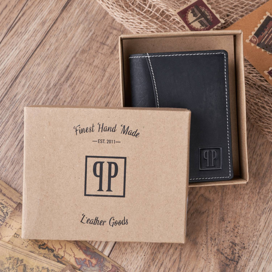 ZESTAW PREZENTOWY ZUP-78-BL POJEMNY PLECAK MĘSKI T-19-BL I PORTFEL SKÓRZANY T-13-BL