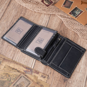 ZESTAW PREZENTOWY ZUP-79-BL PLECAK MĘSKI T-37-BL I PORTFEL SKÓRZANY T-13-BL