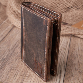 ZESTAW PREZENTOWY ZUP-79-BR PLECAK MĘSKI T-37-BR I PORTFEL SKÓRZANY T-13-BR