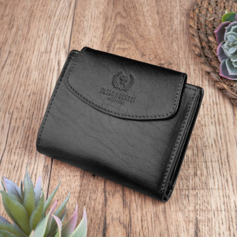 MODNY DAMSKI SKÓRZANY PORTFEL PAOLO PERUZZI RFID T-12-BL