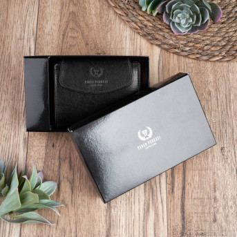 MODNY DAMSKI SKÓRZANY PORTFEL PAOLO PERUZZI RFID T-12-BL